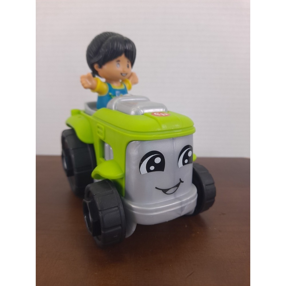 Fisher Price Little People Green Tractor & Farmer‎ Girl Figure Toy Vehicle 2023